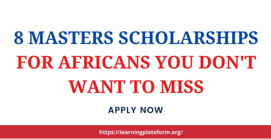 Masters Scholarships for Africans