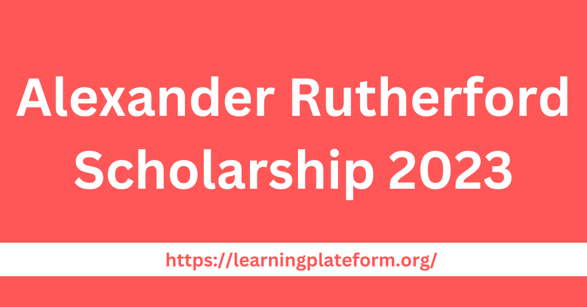 Alexander Rutherford Scholarship