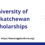 University of Saskatchewan Scholarships 2025 For BS,MS & PhD