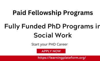 Fully Funded PhD Programs in Social Work