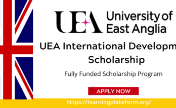 details of UEA International Development Scholarship