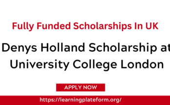 Denys Holland Scholarship