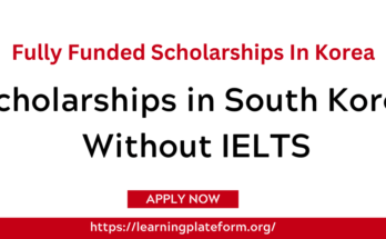 Scholarships in South Korea Without IELTS