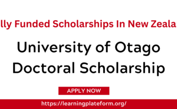 University of Otago Doctoral Scholarship