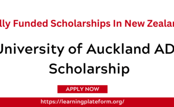 University of Auckland ADB Scholarship