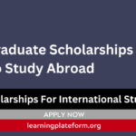 Undergraduate Scholarships To Study Abroad