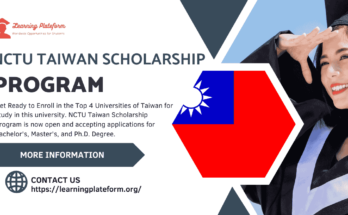 NCTU Taiwan scholarship Program